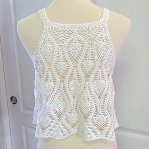 Tank top for women crochet handmade size S-M NEW